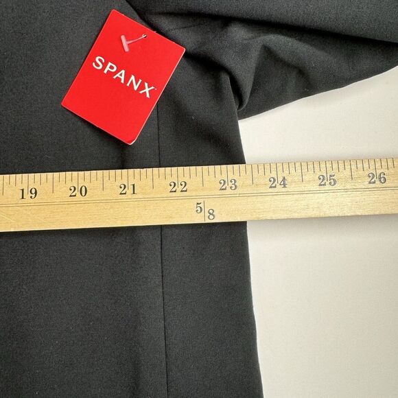Spanx Perfect Collarless Blazer Sz XL NEW Black 1 Button Jacket‎ Ponte Career - Picture 8 of 16